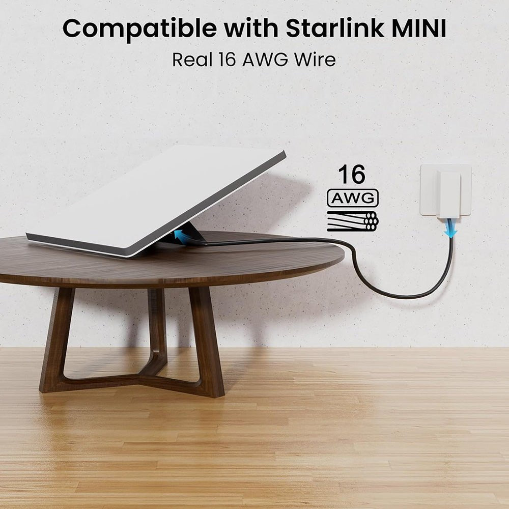 16AWG Replacement DC Power Cable for Starlink Mini - T-Launch