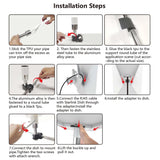 Round Tube Takstativ monteringssett for Starlink Gen 3 - Passer alle biler