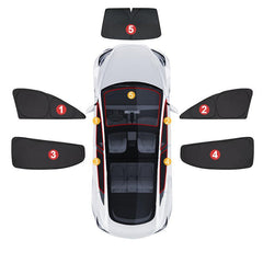 Model S(2012-2025)  Privacy Thermal Insulated Curtains Window Camping Sunshades for Tesla