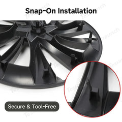 Replacement Helix 2.0 Style Wheels Cover Hubcap for Tesla Model 3 2017–2023 18'' Aero Wheels (1 or 2 PCS)