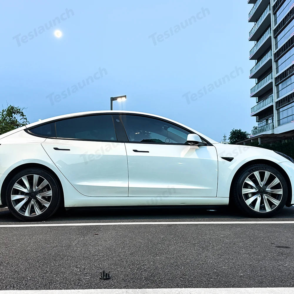 18'' Aero Wheel Covers for Tesla Model 3 (2017–2023) – Helix 2.0 Style – TESLAUNCH