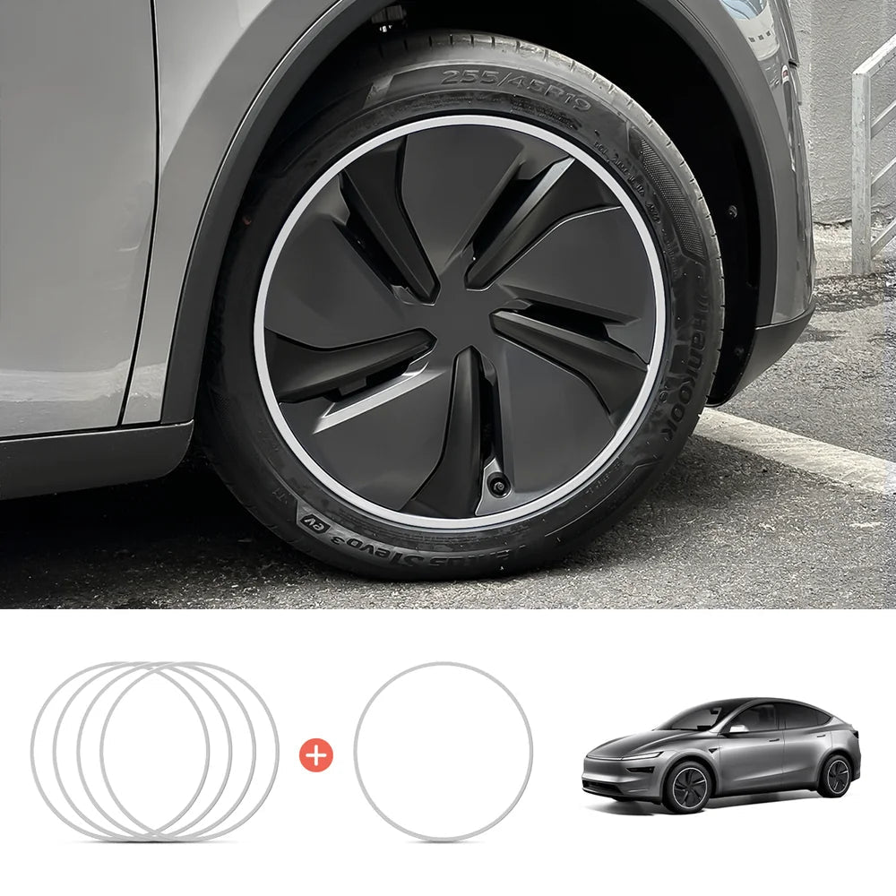 19'' Crossflow Aluminum Alloy Wheel Rim Protectors for Tesla Model Y Juniper 2025+ - T-Launch