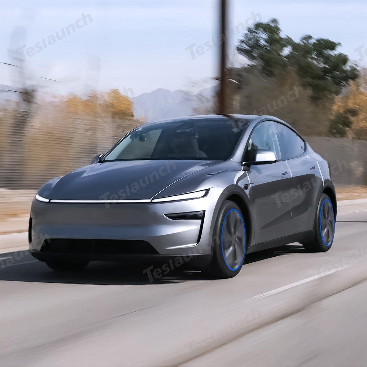 19'' Crossflow Aluminum Alloy Wheel Rim Protectors for Tesla Model Y Juniper 2025+ - T-Launch