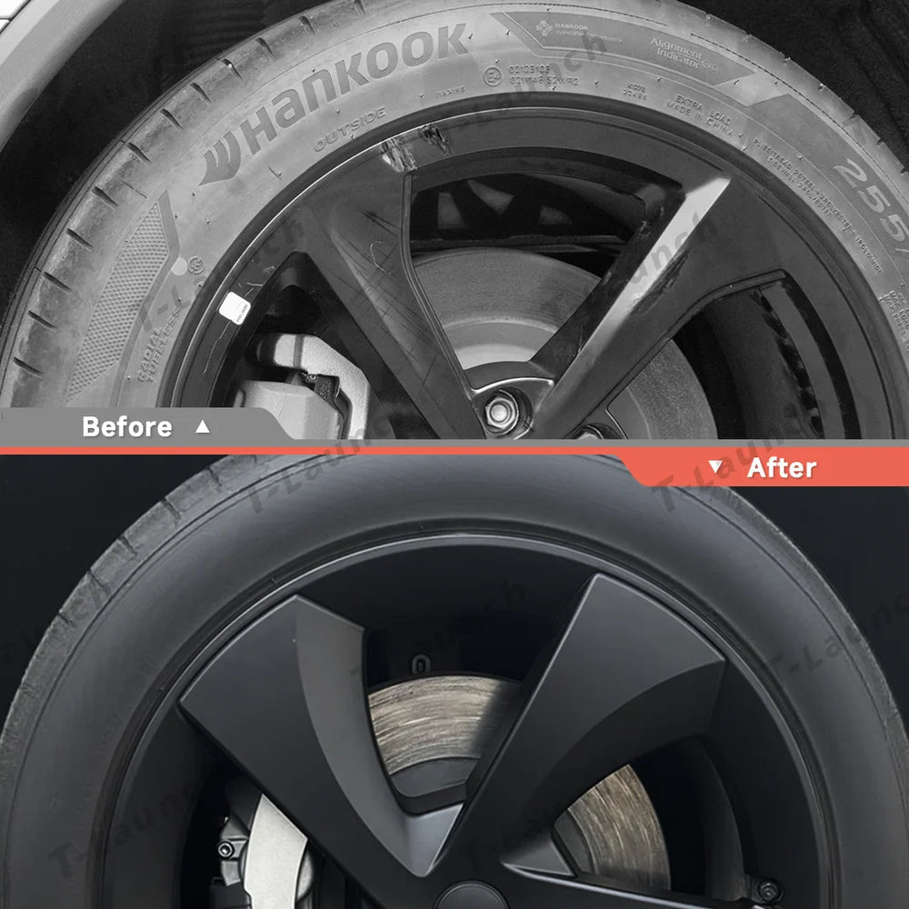 19'' Crossflow Hubcaps Wheel Covers – Twist Spoke Style for Tesla Model Y Juniper 2025+ (Set of 4) - T-Launch