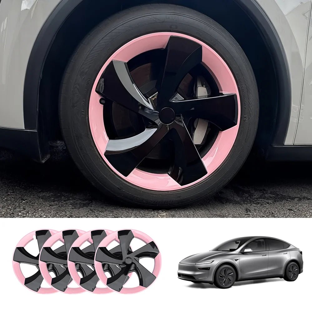 19'' Crossflow Hubcaps Wheel Covers – Twist Spoke Style for Tesla Model Y Juniper 2025+ (Set of 4) - T-Launch