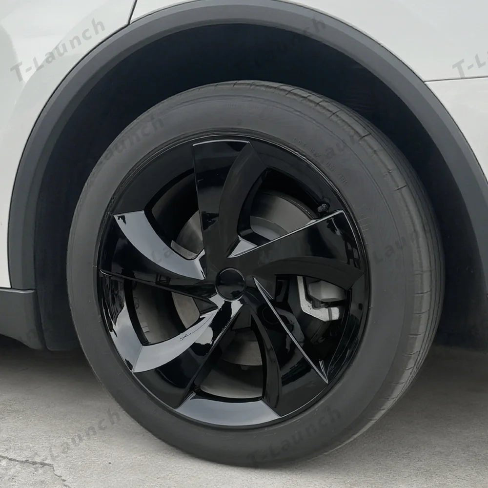 19'' Crossflow Hubcaps Wheel Covers – Twist Spoke Style for Tesla Model Y Juniper 2025+ (Set of 4) - T-Launch