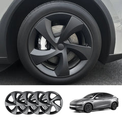 19'' Crossflow Hubcaps Wheel Covers – Twist Spoke Style for Tesla Model Y Juniper 2025+ (Set of 4) - T-Launch