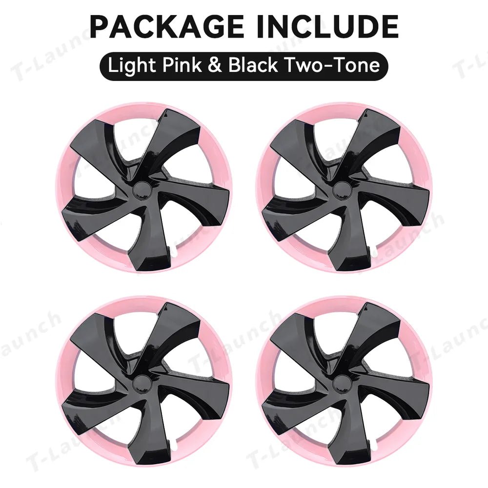 19'' Crossflow Hubcaps Wheel Covers – Twist Spoke Style for Tesla Model Y Juniper 2025+ (Set of 4) - T-Launch