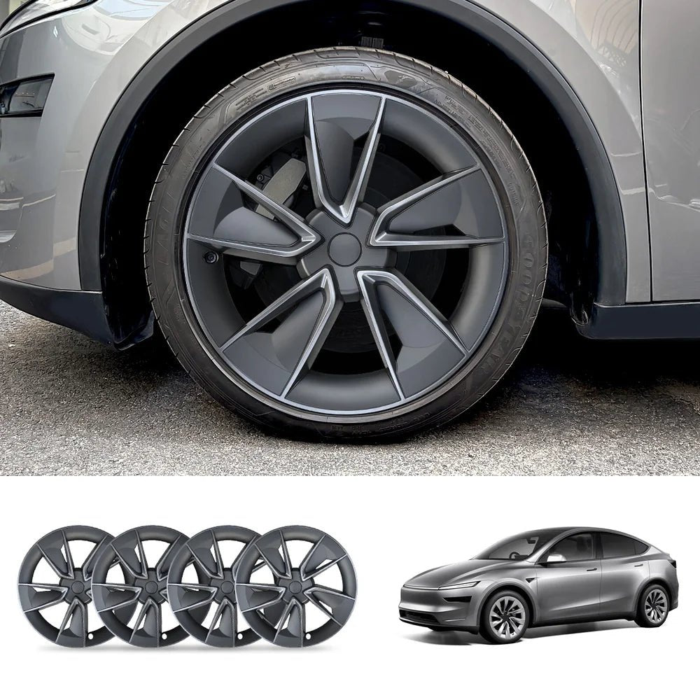 19'' Crossflow Wheel Cover Hubcaps for Tesla Model Y Juniper 2025+(4PCS)- Inspired by the Model 3 Highland Performance - T-Launch