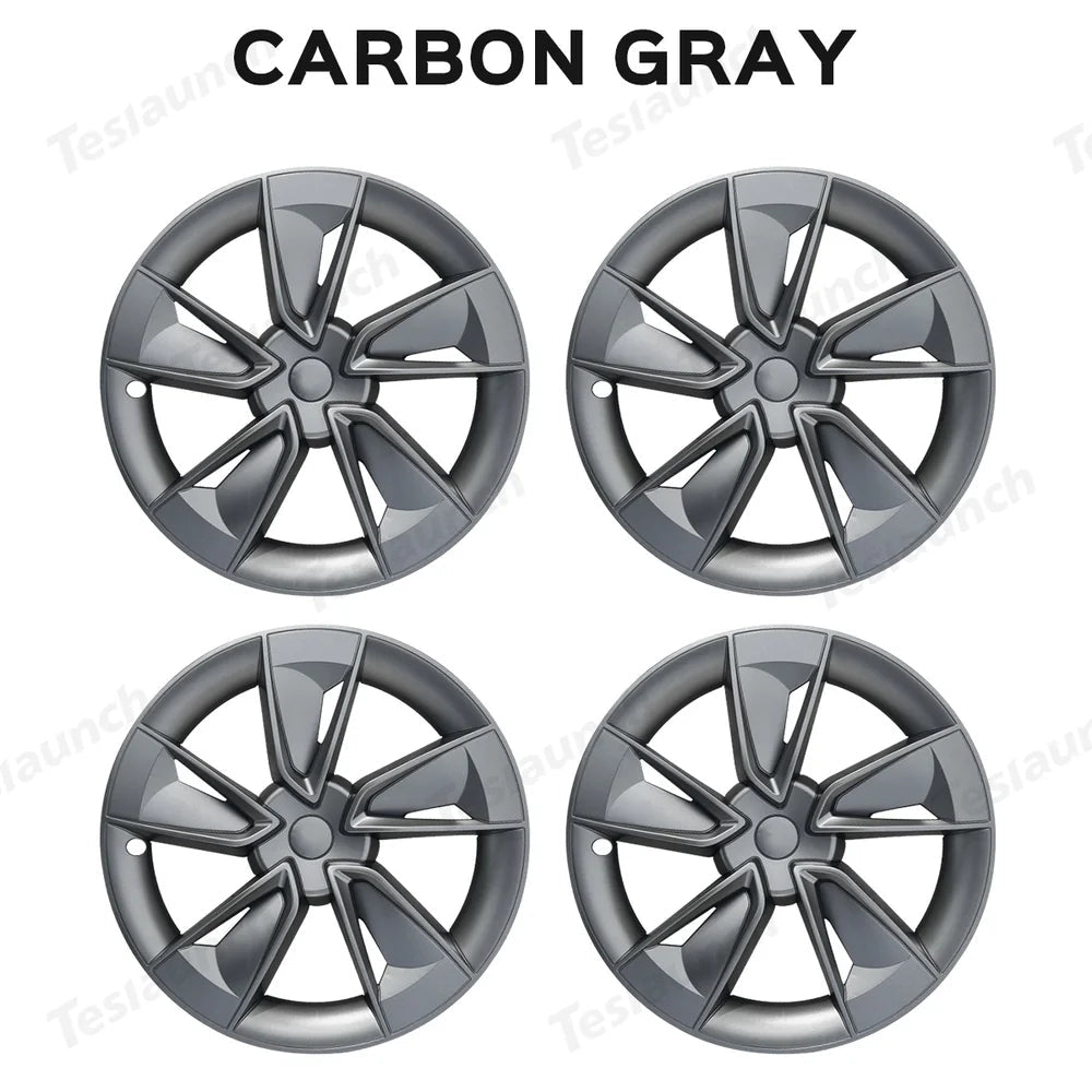 19'' Crossflow Wheel Cover Hubcaps for Tesla Model Y Juniper 2025+(4PCS)- Inspired by the Model 3 Highland Performance - T-Launch