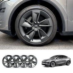 19'' Crossflow Wheel Cover Hubcaps for Tesla Model Y Juniper 2025+(4PCS)- Inspired by the Model 3 Highland Performance - T-Launch