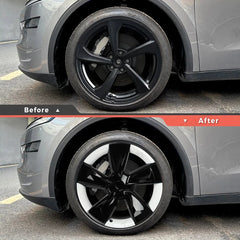 19'' Crossflow Wheel Cover Hubcaps for Tesla Model Y Juniper 2025+(4PCS)- Inspired by the Model 3 Highland Performance - T-Launch