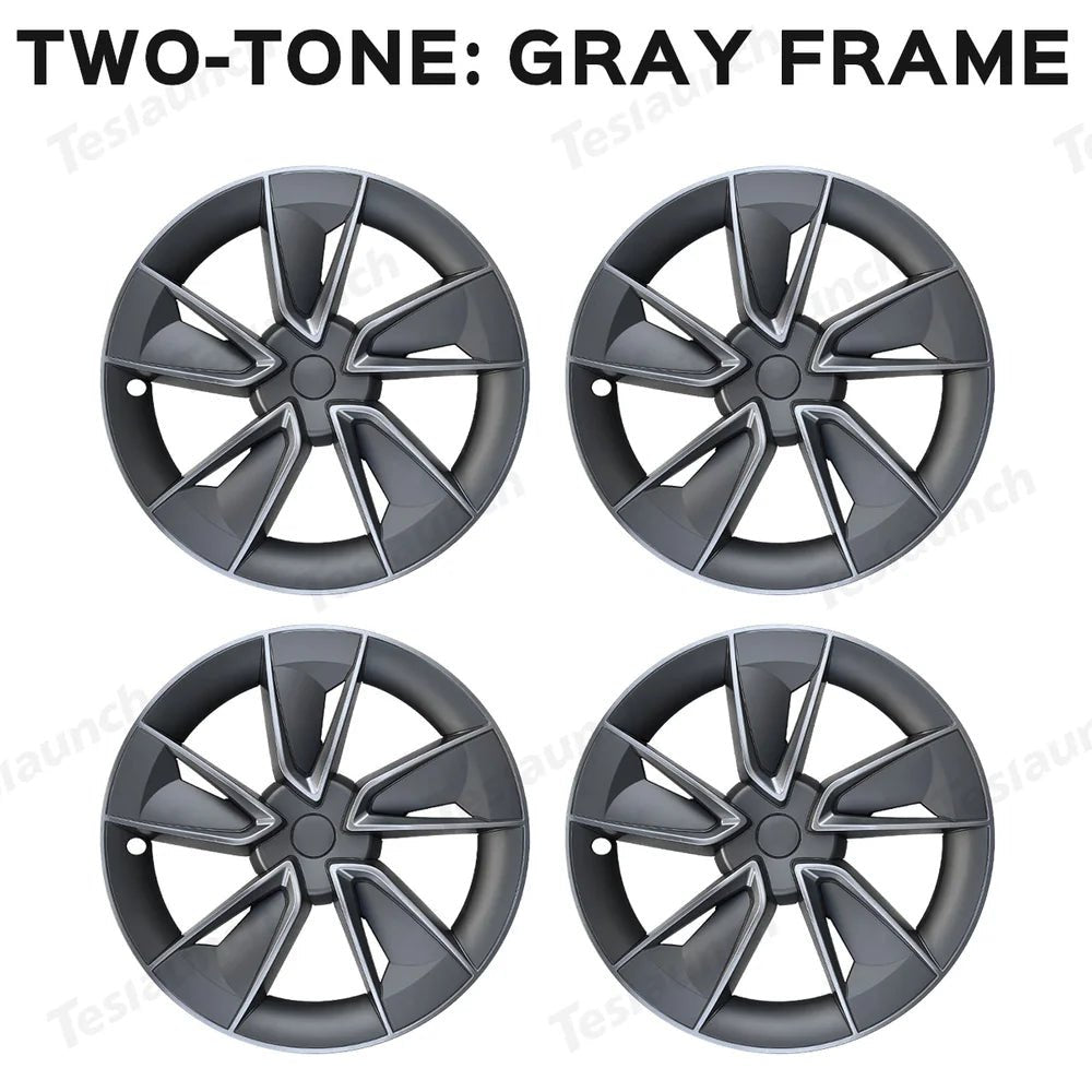 19'' Crossflow Wheel Cover Hubcaps for Tesla Model Y Juniper 2025+(4PCS)- Inspired by the Model 3 Highland Performance - T-Launch