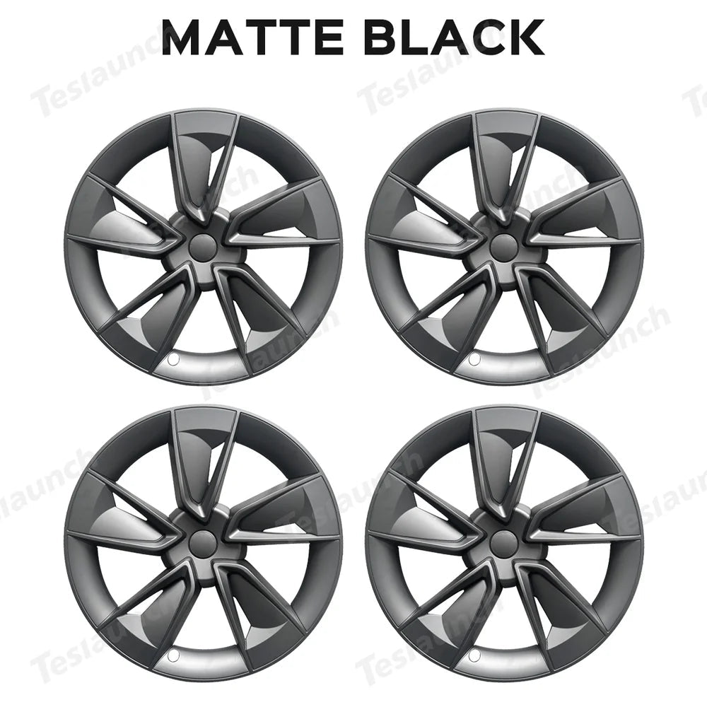 19'' Crossflow Wheel Cover Hubcaps for Tesla Model Y Juniper 2025+(4PCS)- Inspired by the Model 3 Highland Performance - T-Launch