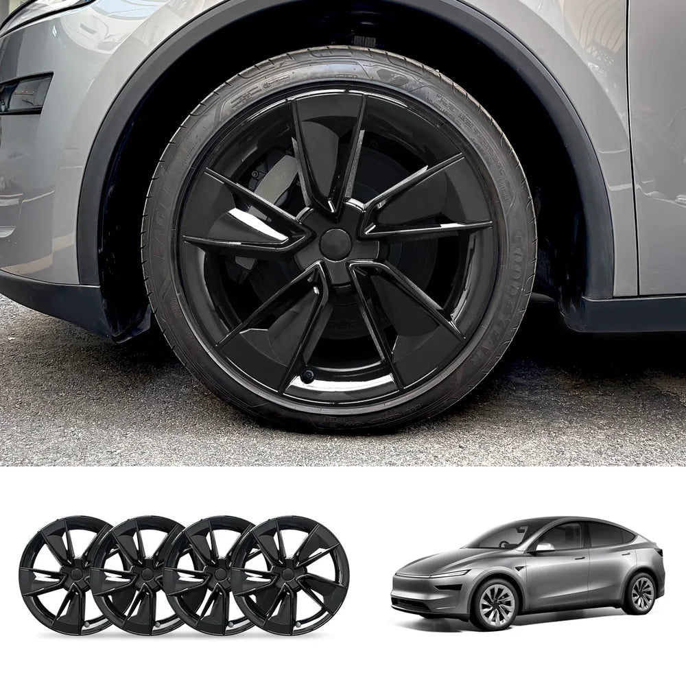 19'' Crossflow Wheel Cover Hubcaps for Tesla Model Y Juniper 2025+(4PCS)- Inspired by the Model 3 Highland Performance - T-Launch