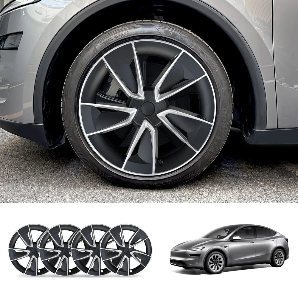 19'' Crossflow Wheel Cover Hubcaps for Tesla Model Y Juniper 2025+(4PCS)- Inspired by the Model 3 Highland Performance - T-Launch