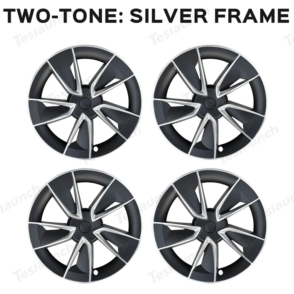 19'' Crossflow Wheel Cover Hubcaps for Tesla Model Y Juniper 2025+(4PCS)- Inspired by the Model 3 Highland Performance - T-Launch
