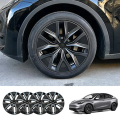 19'' Arachnid 2.0 Style Hubcaps Wheel Covers for 2020-2024 Tesla Model Y Gemini Light/Dark Wheels (Set of 4)