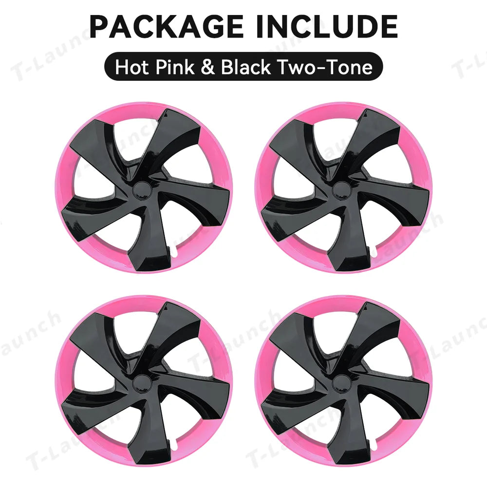 19'' Crossflow Full-Cover Wheel Covers – Twist Spoke Style for Tesla Model Y Juniper 2025+ (Set of 4)