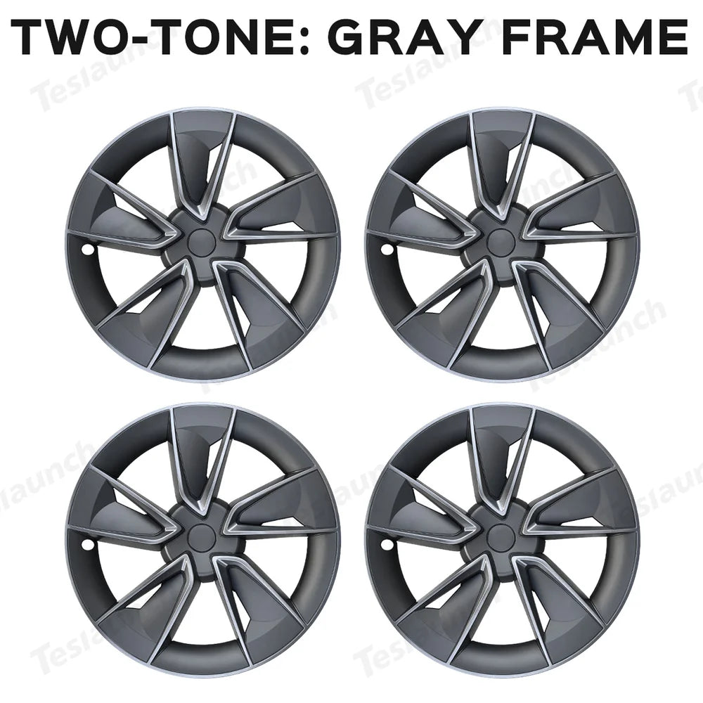 19'' Crossflow Wheel Cover for Tesla Model Y Juniper 2025+(4PCS)- Inspired by the Model 3 Highland Performance