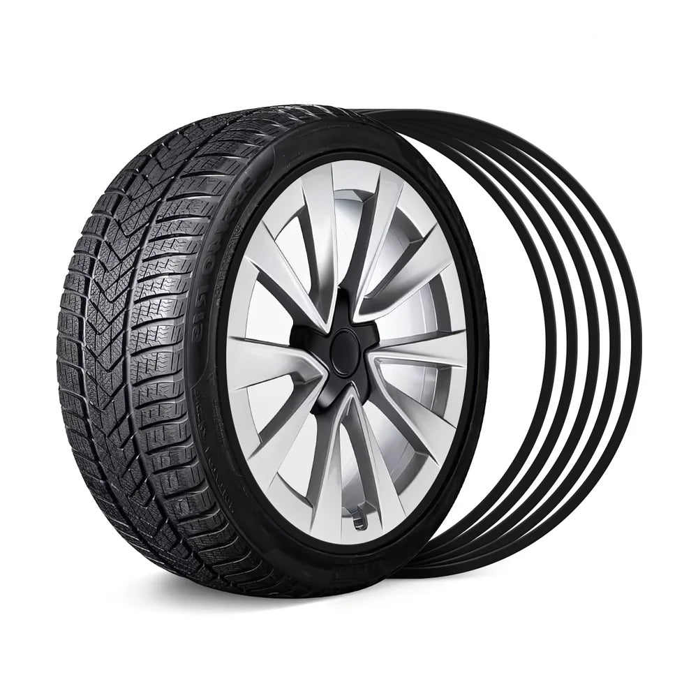 Aluminum Alloy Wheel Rim Protector- Fits All Cars (5pcs）