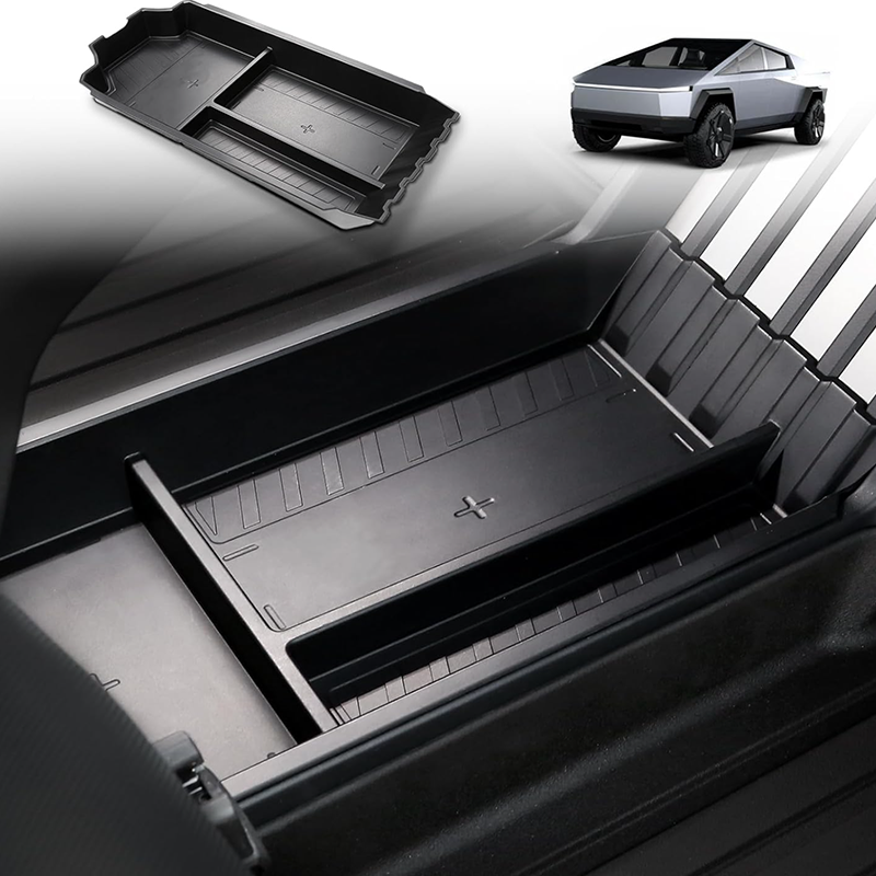 TPE Center Console Nedre skuff Organizer for Cybertruck