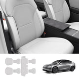 Napa Leather Seat Cushion Set – All-Season Ventilated Comfort for Tesla Model Y Juniper 2025+ (7-Piece Set)