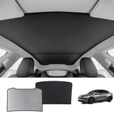 Split Nano Ice Crystal Glass Roof Sunshade for Tesla Model Y Juniper 2025+