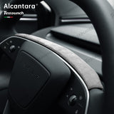 Alcantara ratstrimmeldæksel til 2024 Model 3 Highland