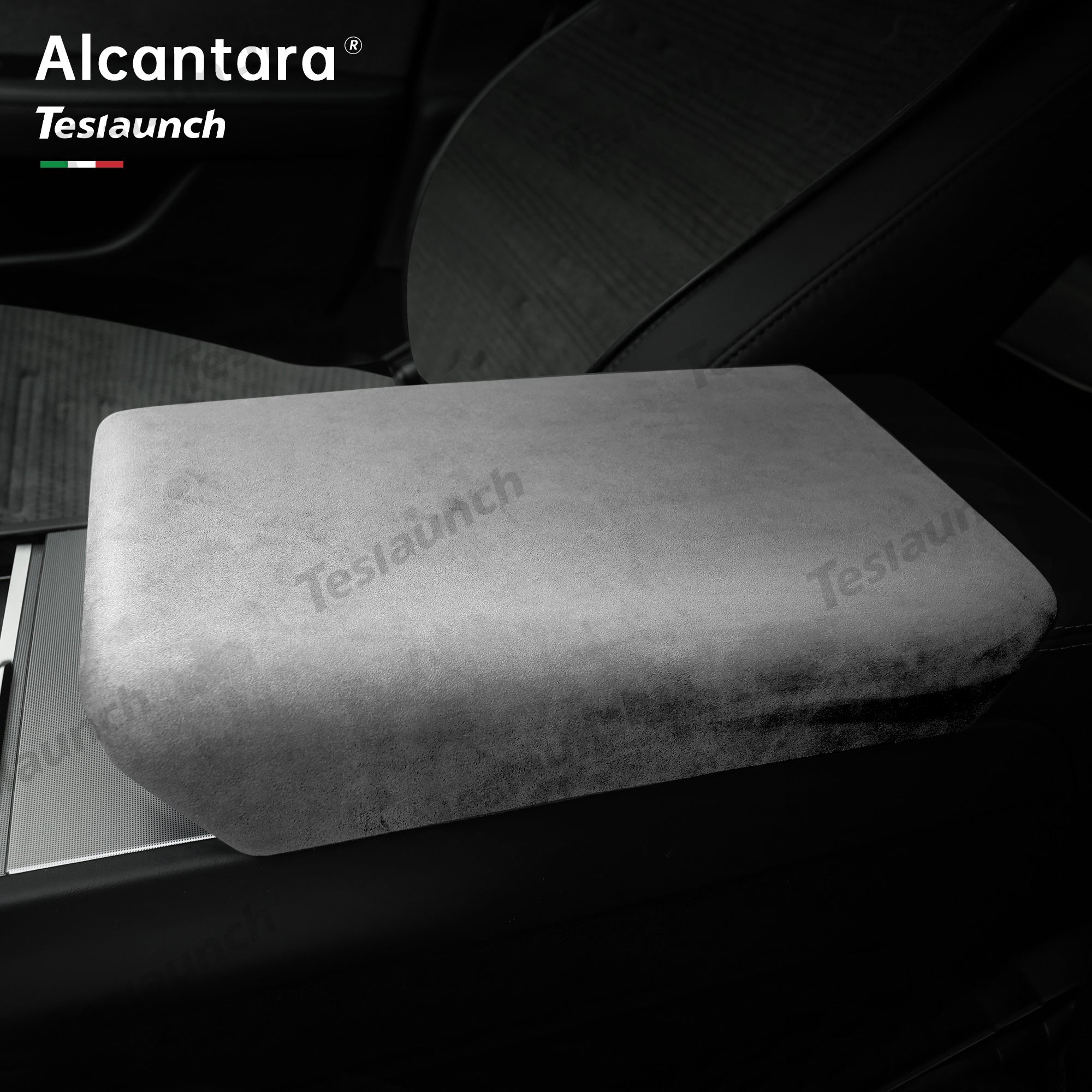 Alcantara Armrest Cover For 2024 Model 3 Highland