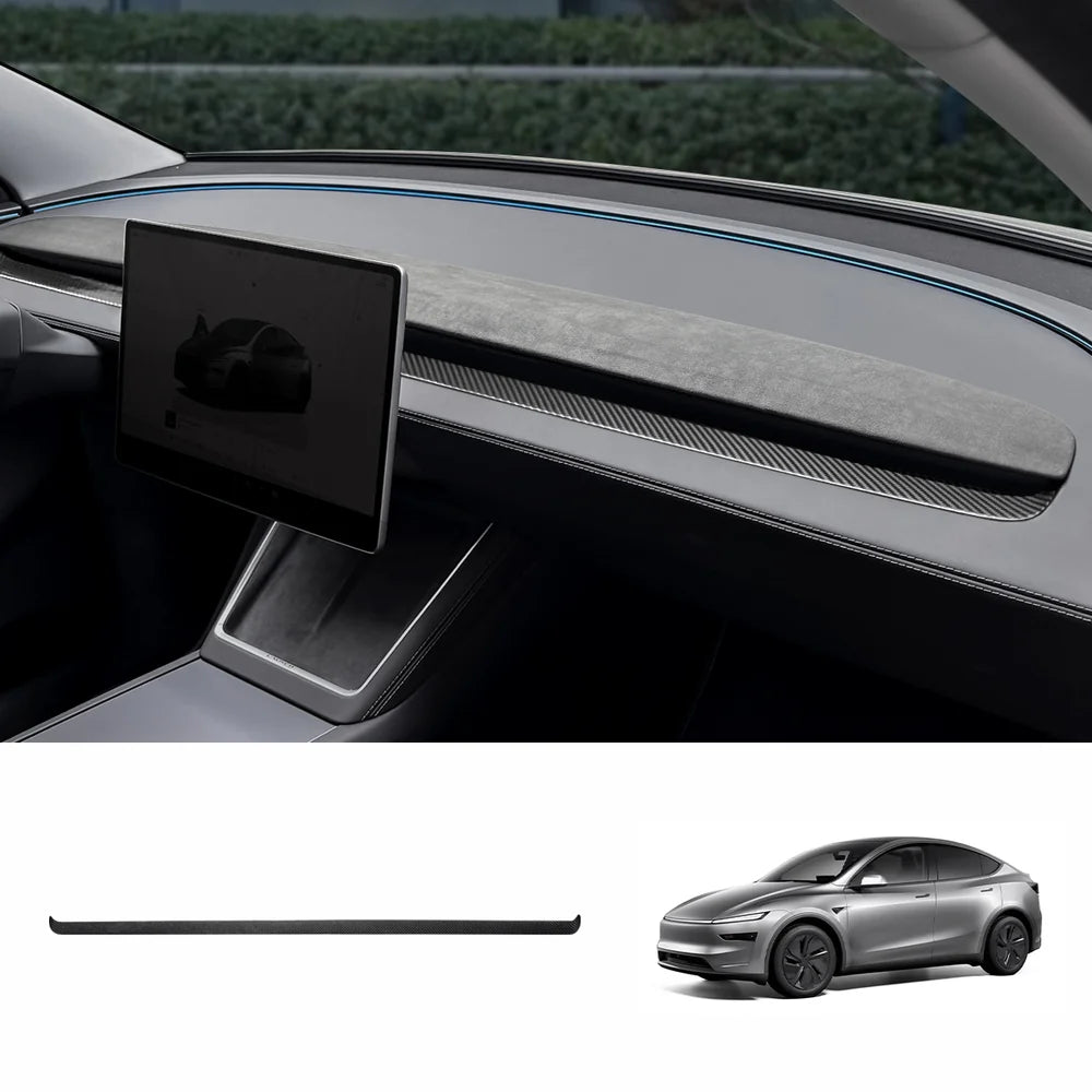 [Real Carbon Fiber] Dashboard Vent Trim for Tesla Model Y Juniper 2025+
