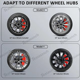 Brake Caliper Covers (4Pcs) for Tesla Model 3/Y/S/X/Cybertruck