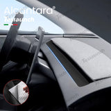 Alcantara Dashboard Air Outlet Cover Aufkleber für 2024 Model 3 Hochland
