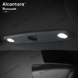 Alcantara přední čtení světlo kryt pro 2024 Model 3 highland