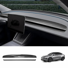 [Real Carbon Fiber] Dashboard Vent Trim for Tesla Model Y Juniper 2025+