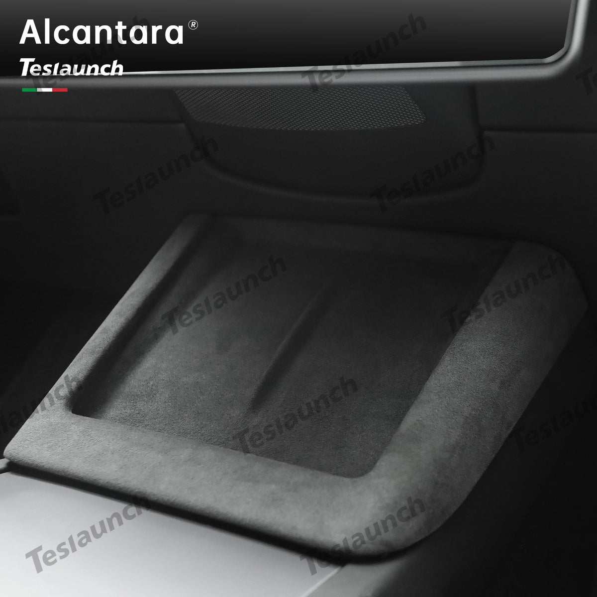 Alcantara Central Control Laderahmen abdeckung für 2024 Model 3 Hochland