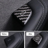 Real Carbon Fiber Window Switch Button Cover Sticker 4 PCS For Tesla Model 3 Highland 2024+ / Model Y Juniper 2025+