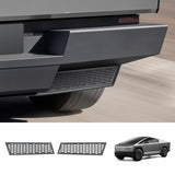 Rear Bumper Honeycomb Mesh Trim Covers (Carbon Fiber Pattern ABS) for Cybertruck (2 PCS)