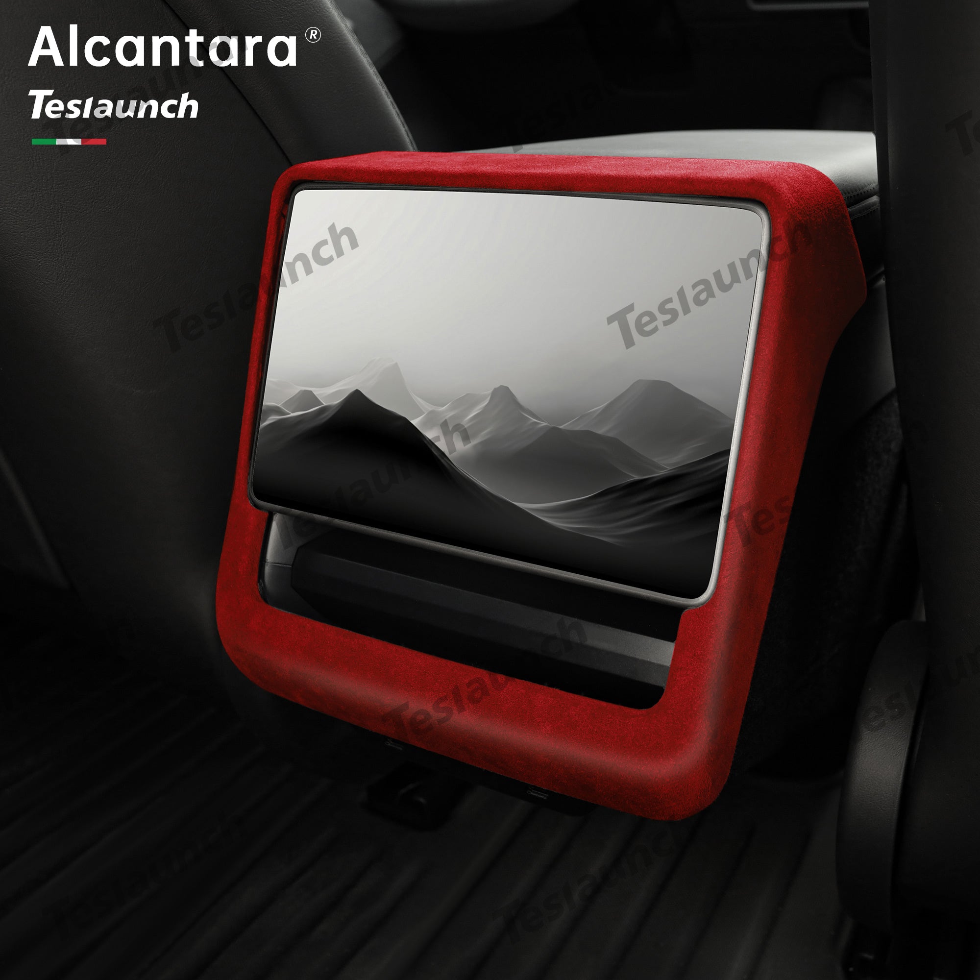 Alcantara Auto Cover Red 4996