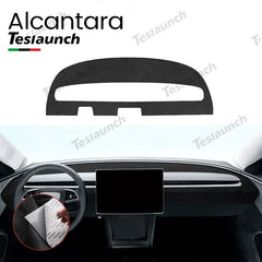 Alcantara dashboard reflexní nálepky pro rok 2024 Model 3