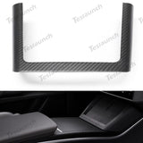 [Real Carbon Fiber] Central Control Charging Frame Cover voor Model X 2023