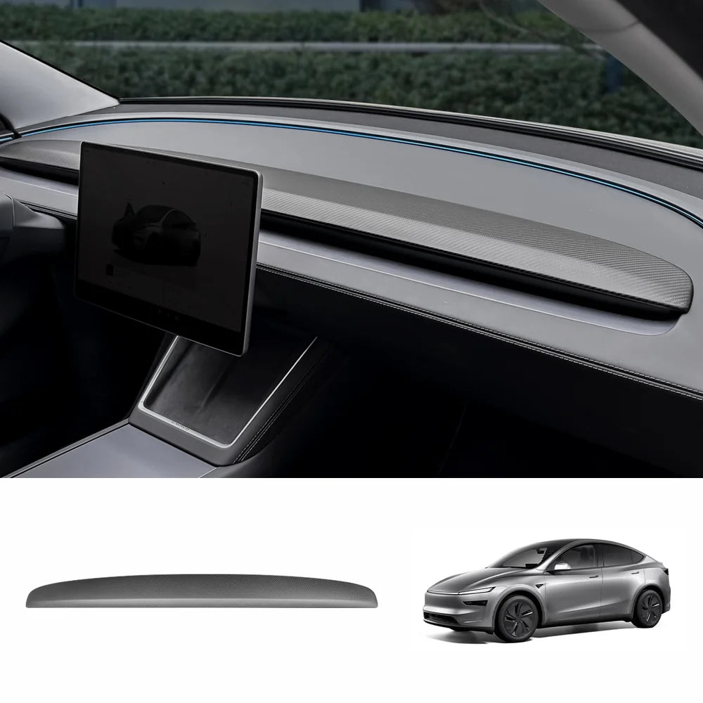 [Real Carbon Fiber] Dashboard Vent Trim for Tesla Model Y Juniper 2025+