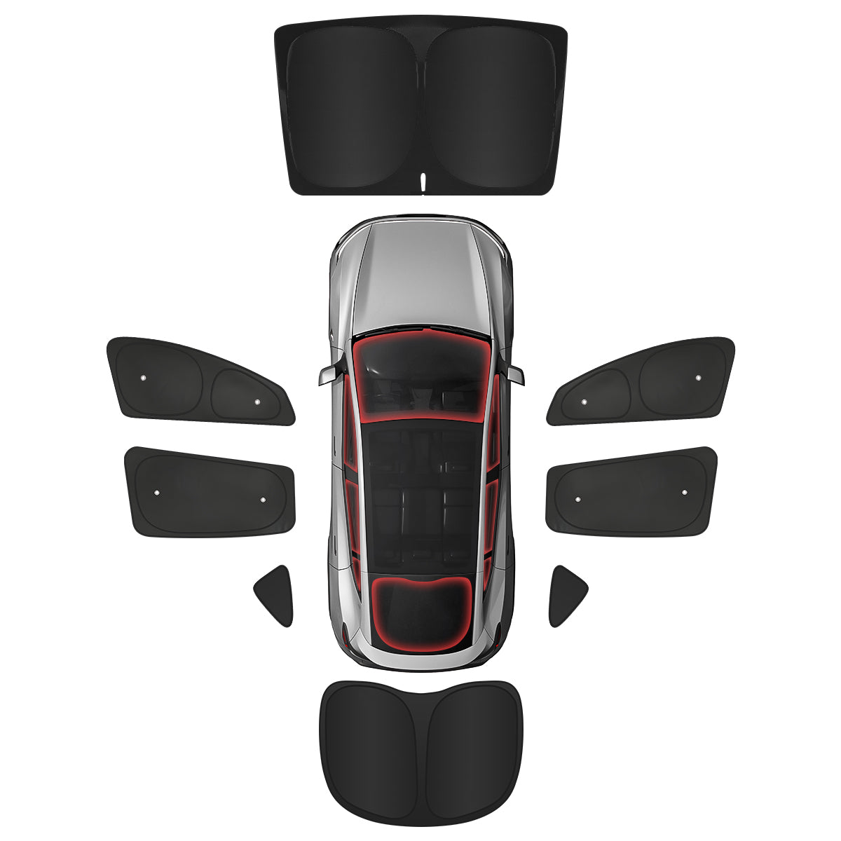 Privacy & Thermal Insulation Sunshade Curtains for Tesla Model Y Juniper 2025+