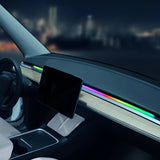 2024 에 대한 새로운 대시 보드 스트립 조명TeslaModel3/Y, 원격 RGB 인테리어 자동차 조명