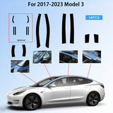 Pilar Eliminar para Tesla Model 3/Y- Negro brillante