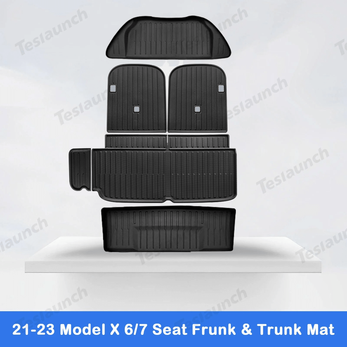 2021-2026 Model X Floor Mat Trunk Mat Cargo Liner All-Weather TPE - T-Launch