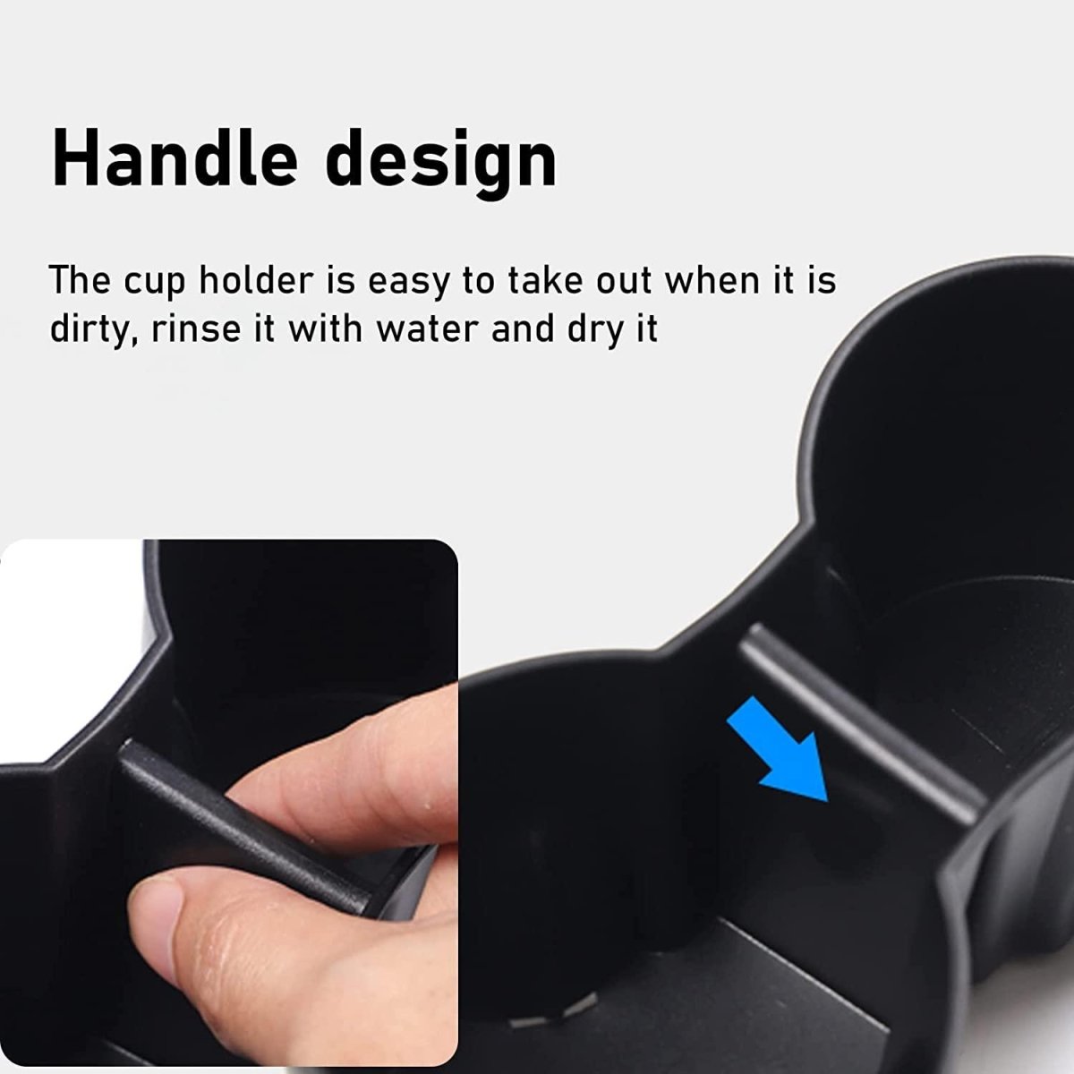 2021+ Model X/S Cup Holder Insert For Tesla Plaid/Long Range Version - T-Launch