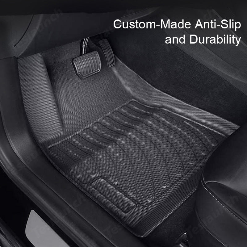 2024+ Model 3 Highland All-Weather Floor Mats Full Set Trunk Mat Cargo Mat Frunk Cargo Liner for Tesla - T-Launch