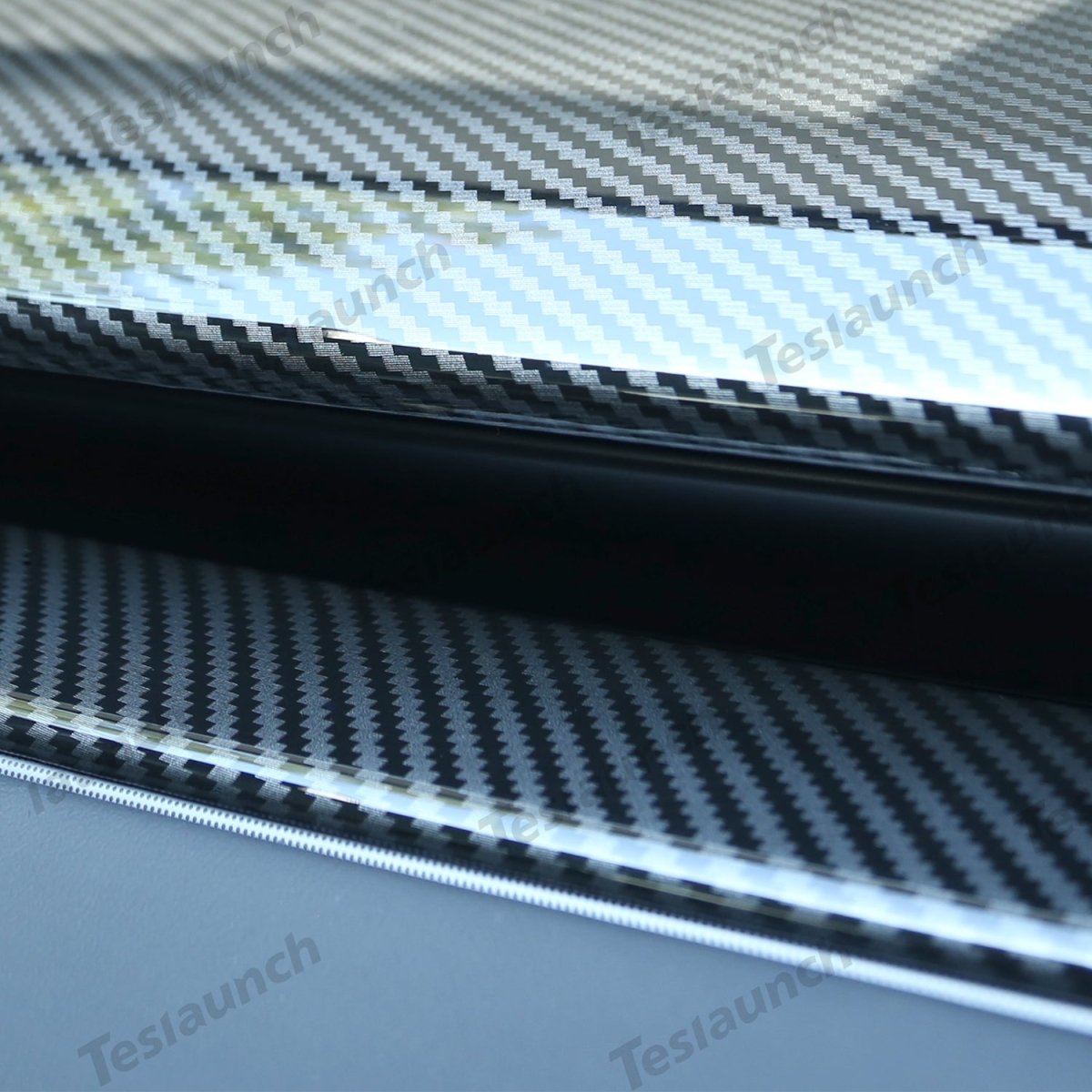 2024+ Model 3 Highland Dashboard Cover (Carbon Fiber Pattern ABS) for Tesla(2PCS) - T-Launch