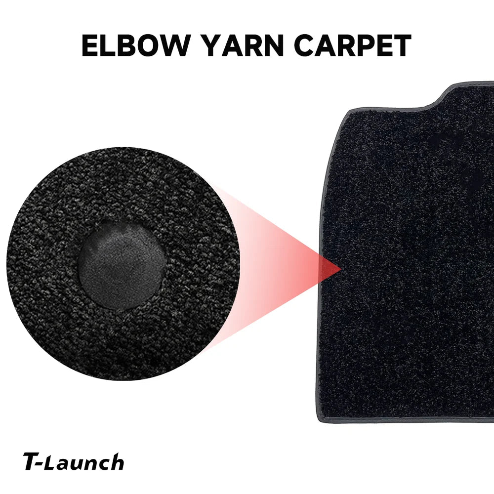 2024+ Model 3 Highland Floor Mats All Weather Double Layer Flocking TPE For Tesla - T-Launch